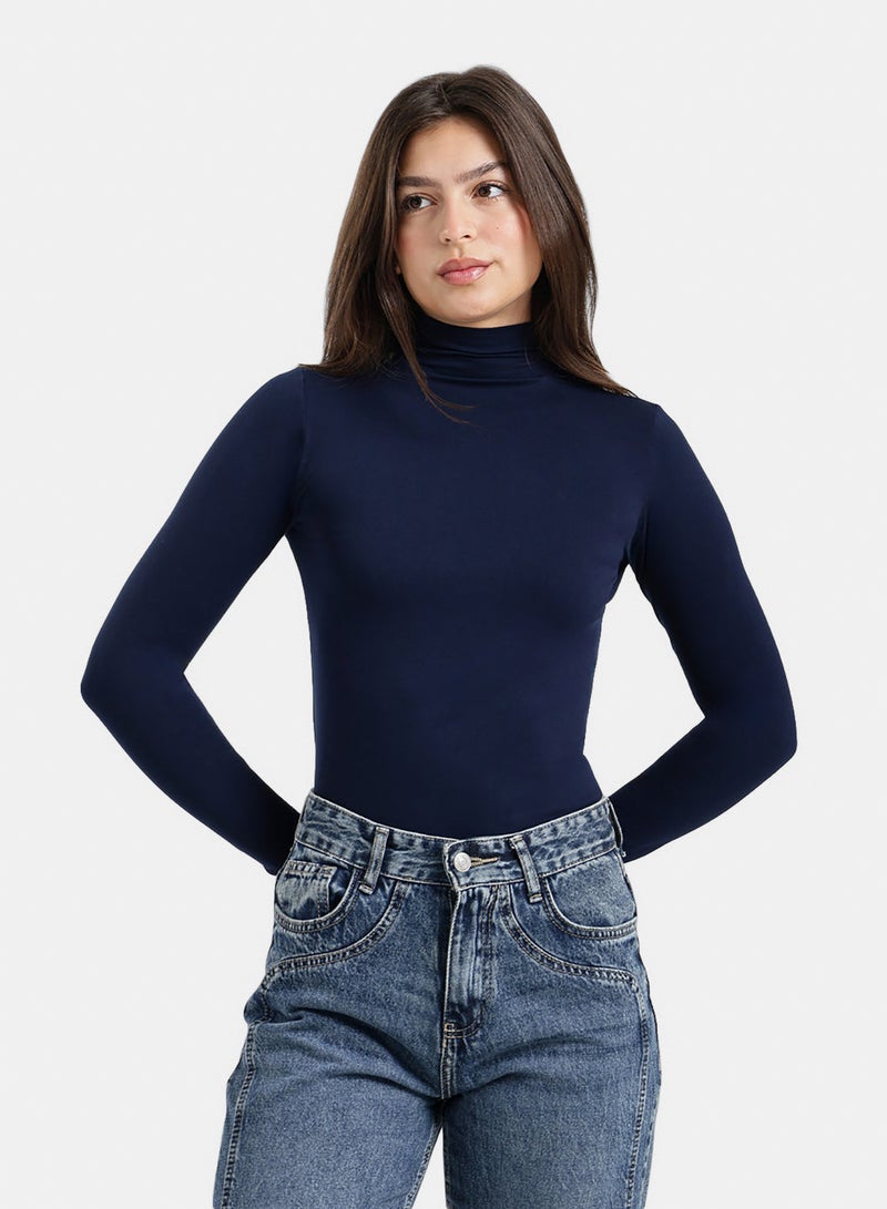 Carina Slim Fit High-Neck Top - Image 1